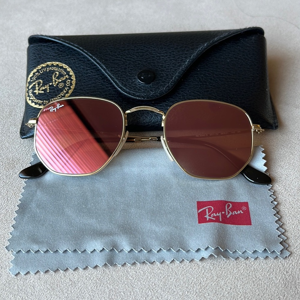 Ray-Ban Hexagonal Mirrored Sunglasses